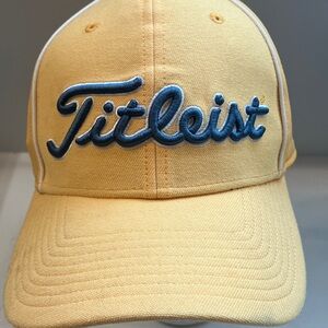 Titleist Yellow Cap with Blue Logo